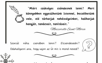 Advent Mazzarello Szent Máriával – December 15.