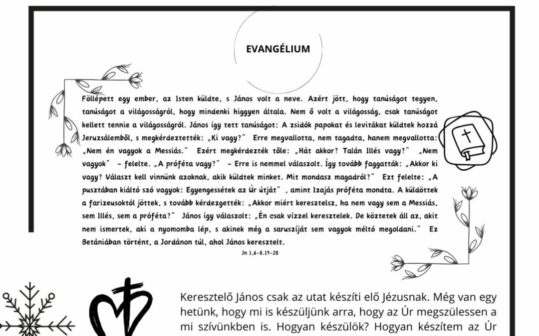 Advent Mazzarello Szent Máriával – December 17.