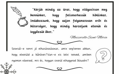 Advent Mazzarello Szent Máriával – December 19.