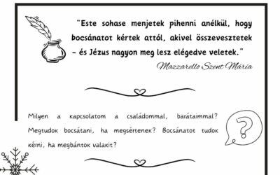 Advent Mazzarello Szent Máriával – December 20.