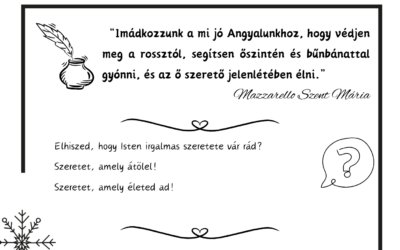 Advent Mazzarello Szent Máriával – December 23.