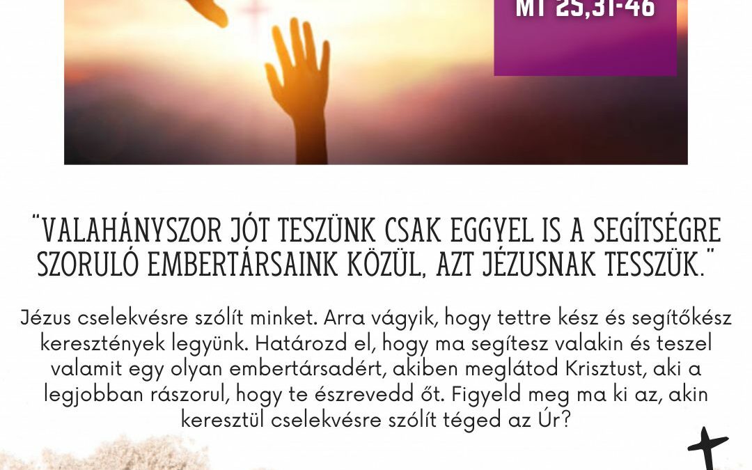 Nagyböjt I. hete: Hétfő