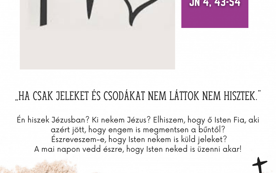 Nagyböjt 4. hete: hétfő