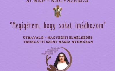 Útravaló 37.nap – Nagyszerda