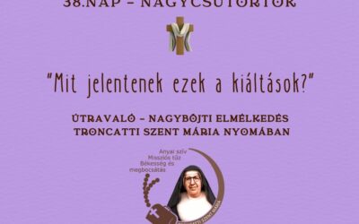 Útravaló 38.nap – Nagycsütörtök