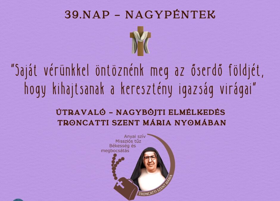 Útravaló 39.nap – Nagypéntek